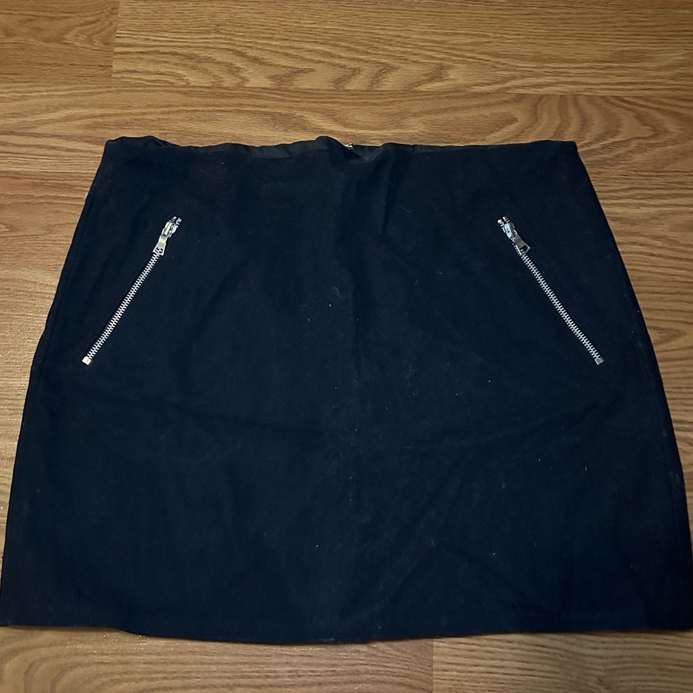 Gap Black Wool Mini Skirt NWT Size 14